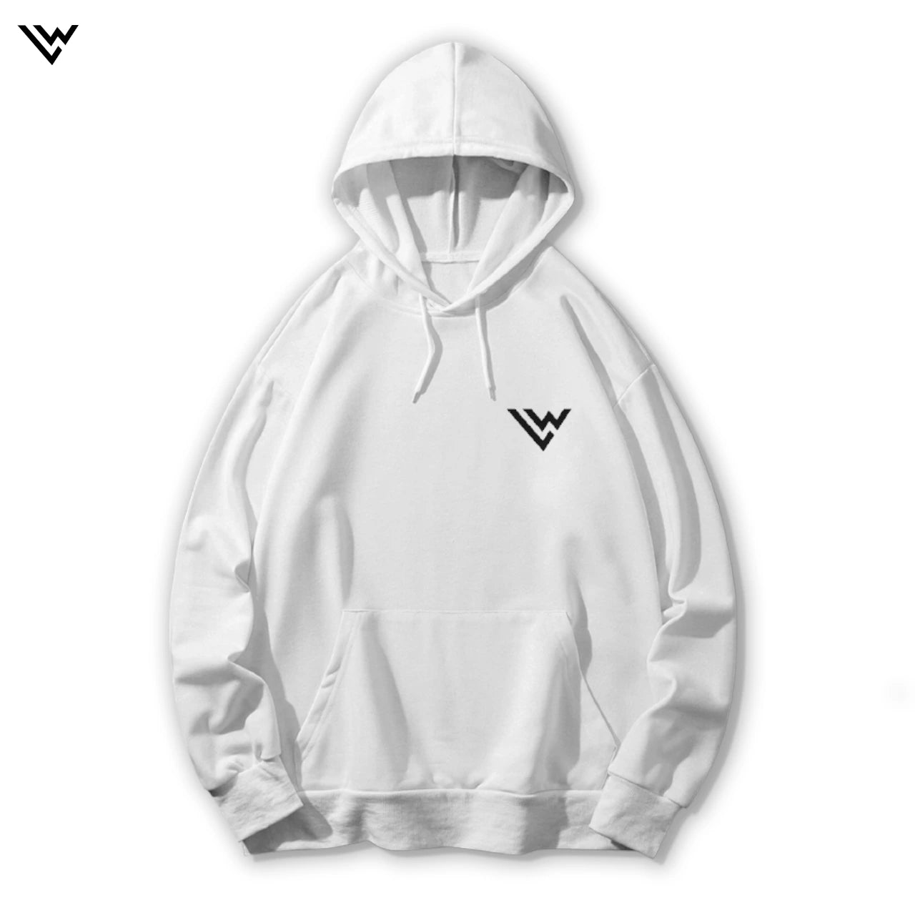 Casual Men's White Hoodie